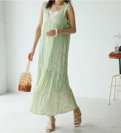 GeeRA（ジーラ）の「フラワージャカードノースリーブワンピース（その他ワンピース）」