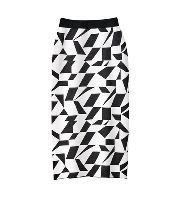 GeeRA（ジーラ）の「ジャカードニットナロースカート（ロングスカート）」｜詳細画像