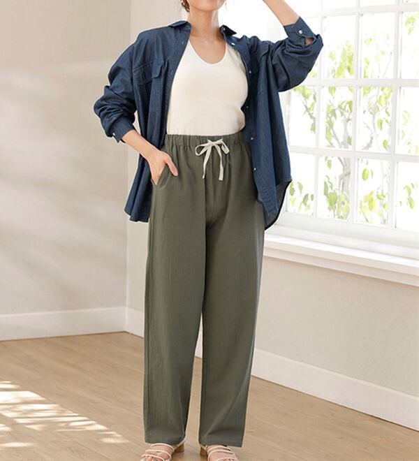 LAVIENNE（ラヴィエンヌ）の「新・毎日らくちんパンツ（フルレングスパンツ）」｜詳細画像