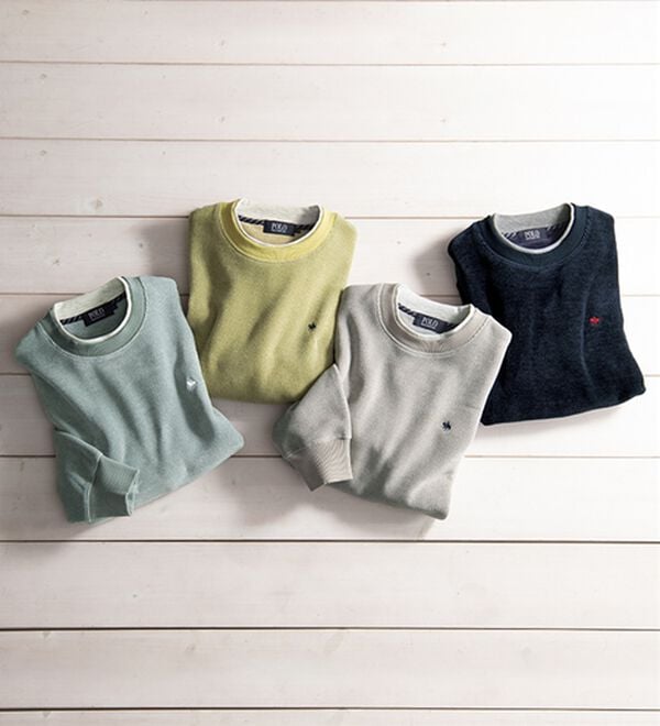 「＜ポロ・ビーシーエス＞大人の上品レイヤードトレーナー（メンズトレーナー）」｜詳細画像