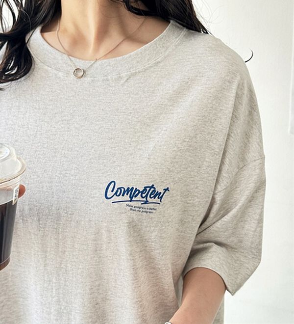 GeeRA（ジーラ）の「アソートロゴプリントＴシャツワンピース（その他ワンピース）」｜詳細画像