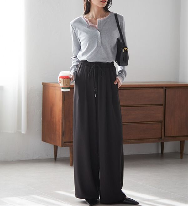 RANAN（ラナン）の「とろみ2タックイージーパンツ（フルレングスパンツ）」｜詳細画像