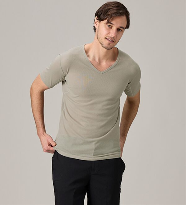 「【３枚組】夏の味方！汗取りインナー３枚組（メンズ肌着・インナーウェア）」｜詳細画像