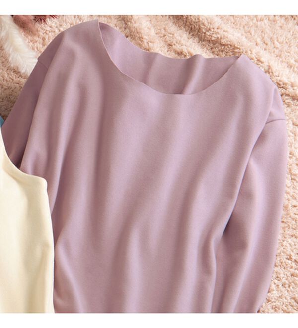 「【３色組】ぬくぬく！なめらかクルーネック（肌着・インナーウェア）」｜詳細画像