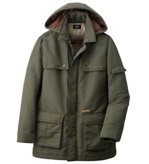 「手ぶらが叶う多ポケットフードジャケット（メンズジャケット）」｜カーキ