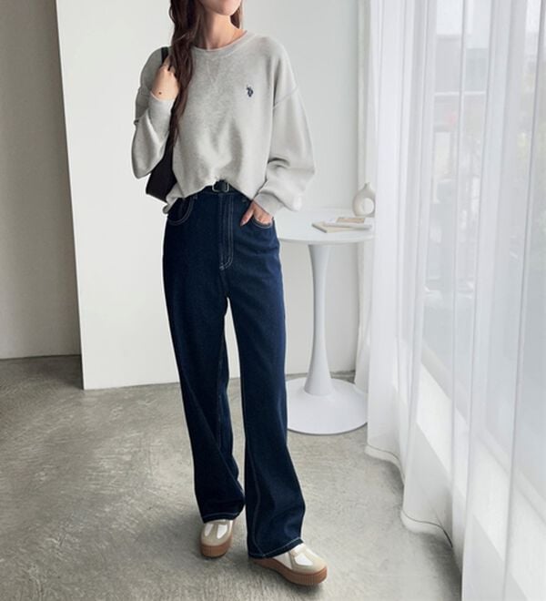 GeeRA（ジーラ）の「【U.S. POLO ASSN.】スウェットライクニット（ニット・セーター）」｜詳細画像