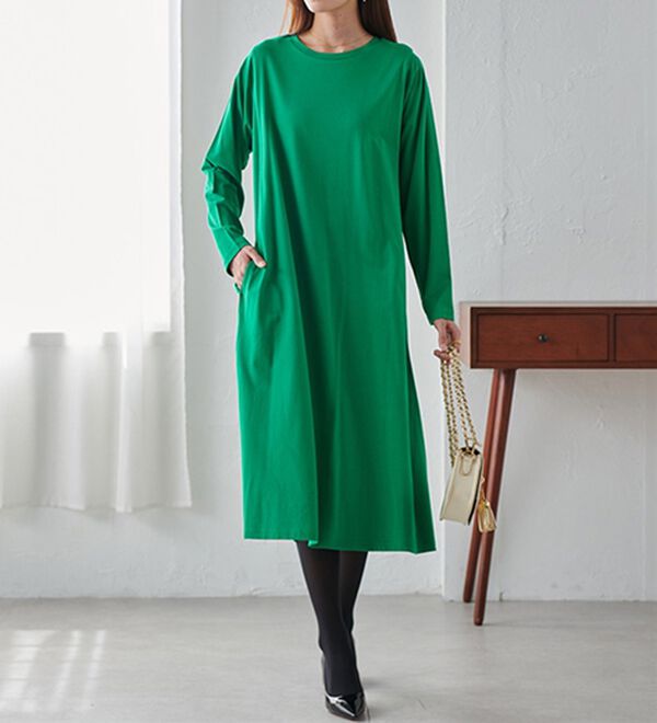 RANAN（ラナン）の「【選べる２丈】＜ＢＣ＞ポケット付マキシワンピース（その他ワンピース）」｜詳細画像