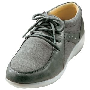 BELLUNA（ベルーナ）の「杢調素材ワラビー風スニーカー（スニーカー）」｜グレー