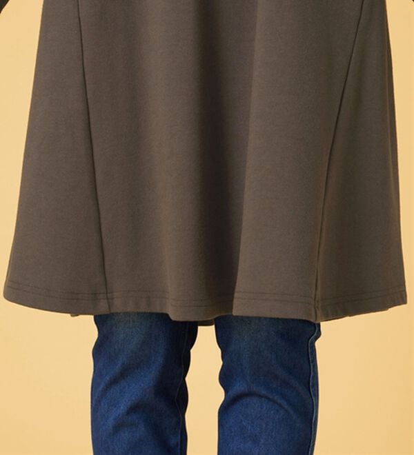 BELLUNA（ベルーナ）の「【吸湿発熱】ポンチ素材チュニックワンピース（チュニックワンピース）」｜詳細画像