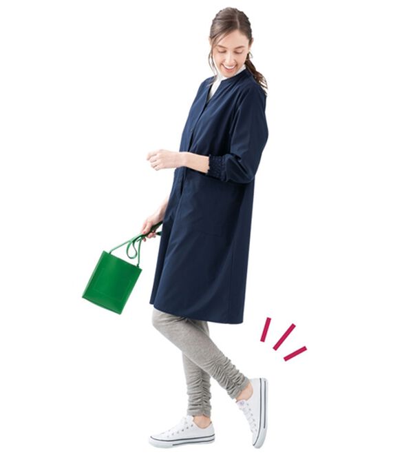 LAVIENNE（ラヴィエンヌ）の「【３色組】綿混のくしゅレギンス（肌着・インナーウェア）」｜詳細画像