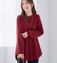 alotta（アロッタ）の「ふんわり裾ラウンドゆるニットチュニック（チュニック）」