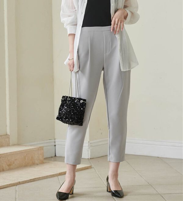 RANAN（ラナン）の「美脚シルエットクロップドパンツ（フルレングスパンツ）」｜詳細画像