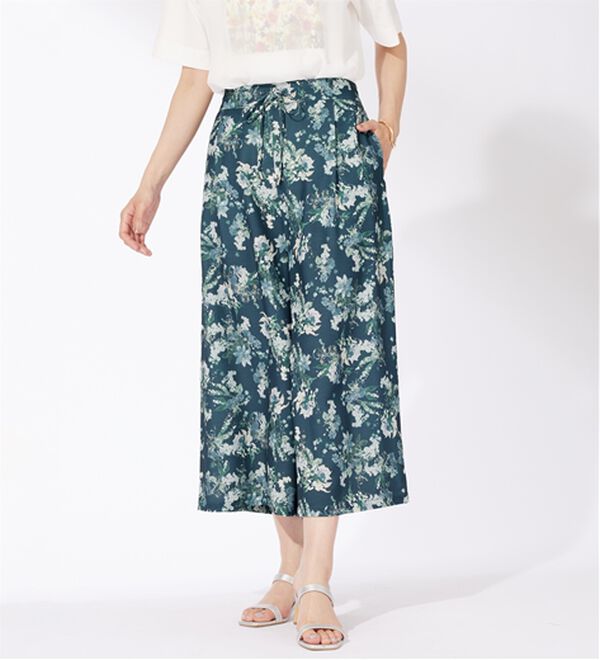 BELLUNA（ベルーナ）の「〈日比谷花壇〉ドロスト使いワイドパンツ（その他パンツ）」｜詳細画像