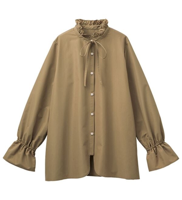 RANAN（ラナン）の「プチフリルリボン付きブラウス（ブラウス）」｜詳細画像