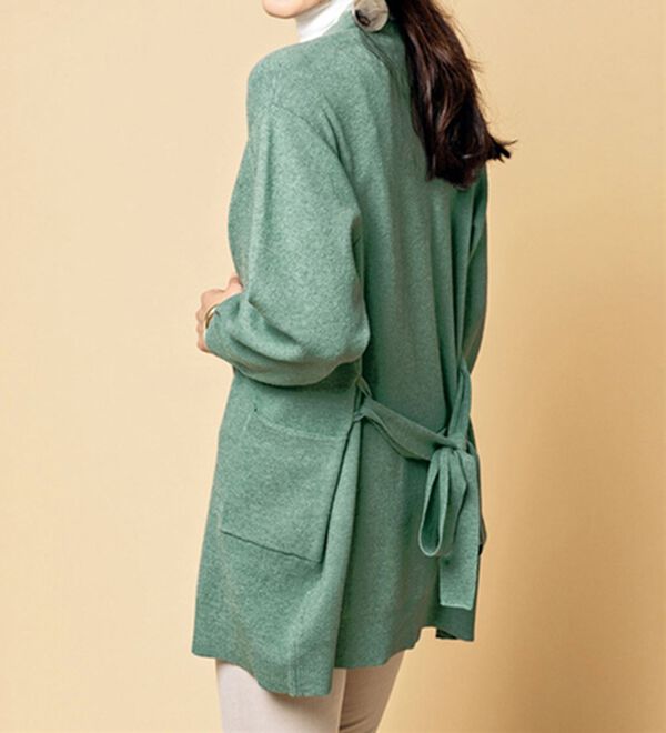 VINNO（ヴィノ）の「なめらかリッチ・ミラノリブカーディガン（ニットカーディガン）」｜詳細画像