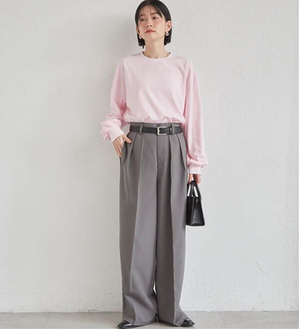 RANAN（ラナン）の「多機能ベーシックオーバーサイズ長袖Tシャツ（Tシャツ）」｜詳細画像