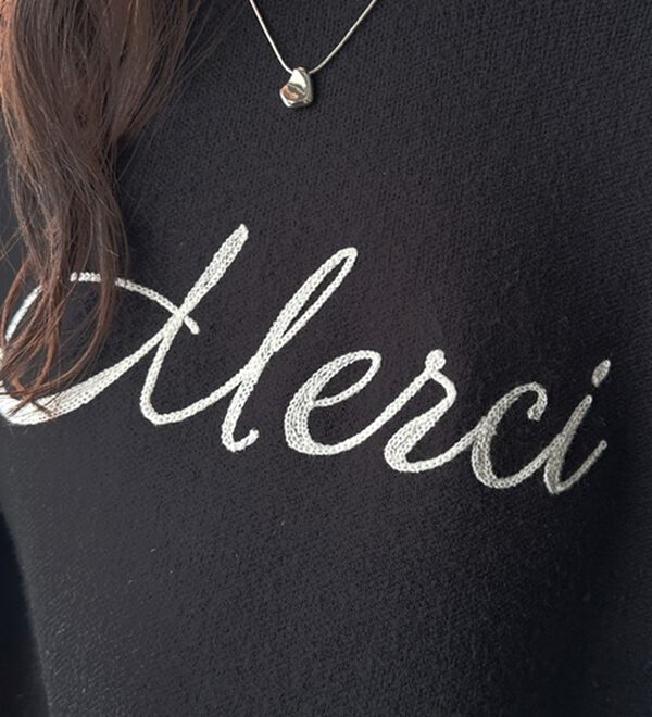 GeeRA（ジーラ）の「チェーン刺しゅうニットプルオーバー（ニット・セーター）」｜詳細画像