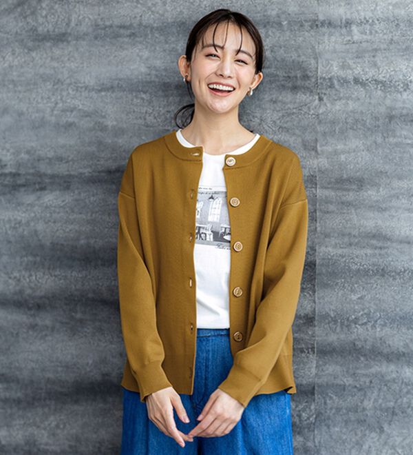 BELLUNA（ベルーナ）の「【着回しのミカタ！】綿100％大人顔サマ見えプリントロンT（カットソー）」｜詳細画像