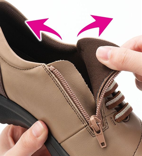 ルフラン（ルフラン）の「＜ラシーナリュクス＞４Ｅ牛革甲ゴムシューズ（スニーカー）」｜詳細画像