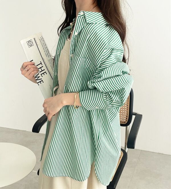 GeeRA（ジーラ）の「アソート柄オーバーサイズシャツ（シャツ）」｜詳細画像