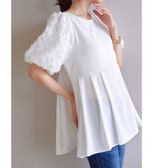 BABYLONE タックレイヤードチュニックブラウス BABYLONE（バビロン）の「タックレイヤードチュニックブラウス（シャツ