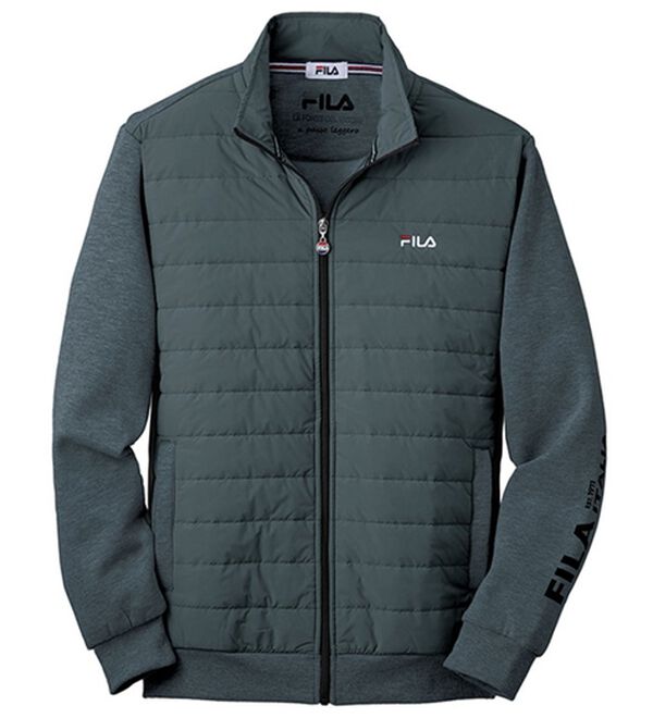 「＜フィラ＞ハイブリッドダウンジャケット（メンズジャケット）」｜グレー