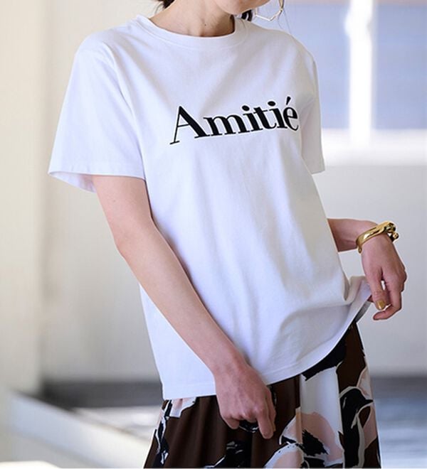 RANAN（ラナン）の「フロッキープリントロゴＴ（Tシャツ）」｜詳細画像