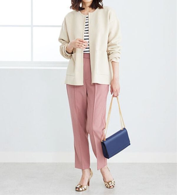 BELLUNA（ベルーナ）の「ジップ使いニットブルゾン（ブルゾン）」｜詳細画像