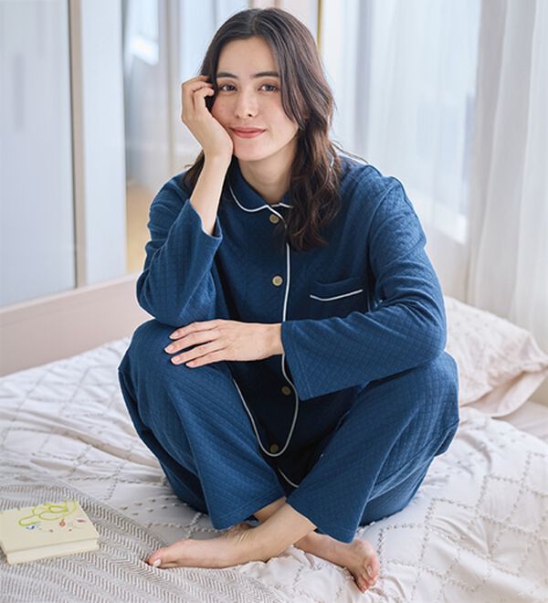 「ふんわりキルト快眠サポートパジャマ（パジャマ・ルームウェア）」｜詳細画像