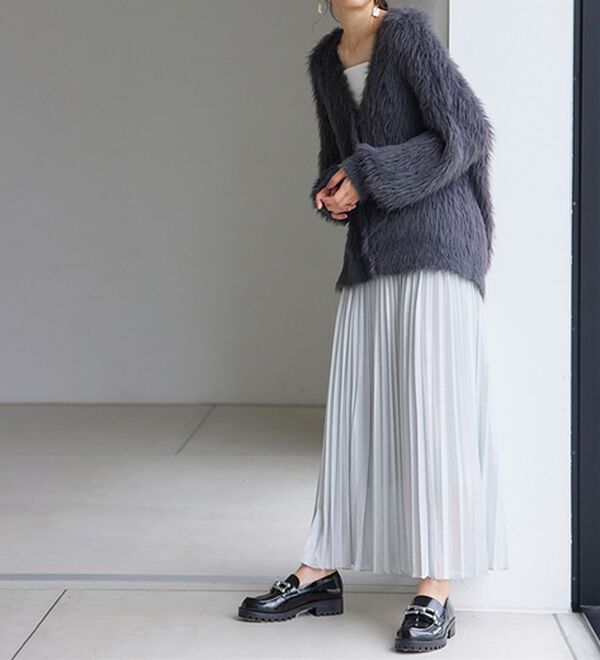 RANAN（ラナン）の「シャイニープリーツスカート（ロングスカート）」｜詳細画像