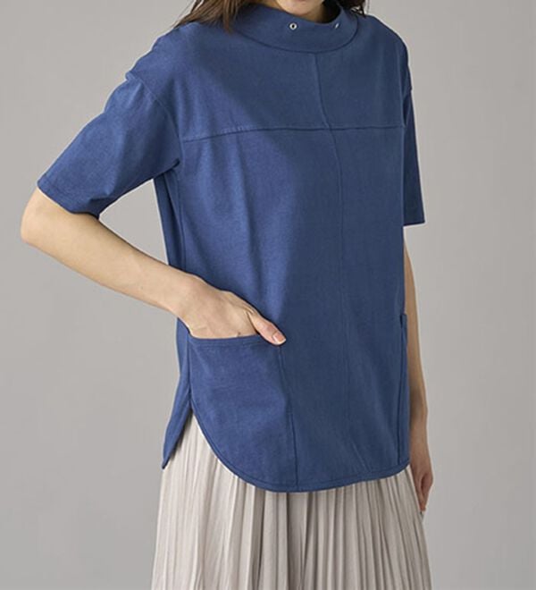 BELLUNA（ベルーナ）の「抗菌防臭綿１００％切替デザインプルオーバー（カットソー）」｜詳細画像