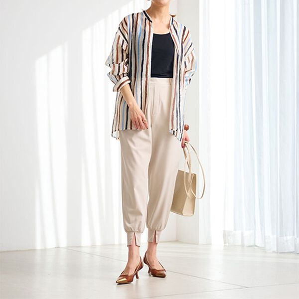 RANAN（ラナン）の「配色ストライプシャツ（シャツ）」｜詳細画像