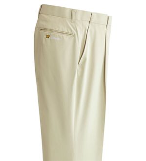 「＜ゴールデンベア＞軽やか綿タッチスラックス（メンズスラックス）」｜アイボリー