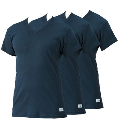 「【３枚組】＜クロコダイル＞脇に縫い目のない筒編綿１００％インナー（メンズ肌着・インナーウェア）」