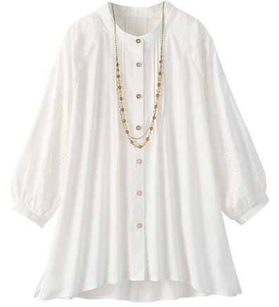 ルフラン（ルフラン）の「大人可愛い。刺しゅうレースブラウス（ブラウス）」