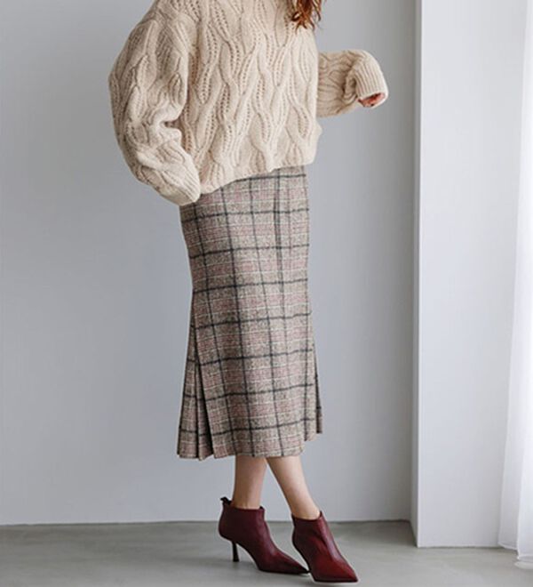 RANAN（ラナン）の「ビッグケーブル短丈ニット（ニット・セーター）」｜詳細画像