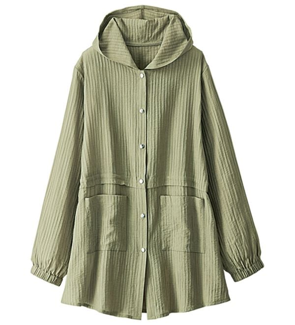 BELLUNA（ベルーナ）の「フード付き楊柳シアーパーカー（パーカー）」｜詳細画像