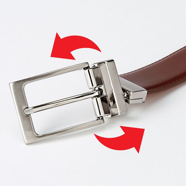 「【２本組】＜クロコダイル＞リバーシブルベルト（メンズベルト）」｜詳細画像