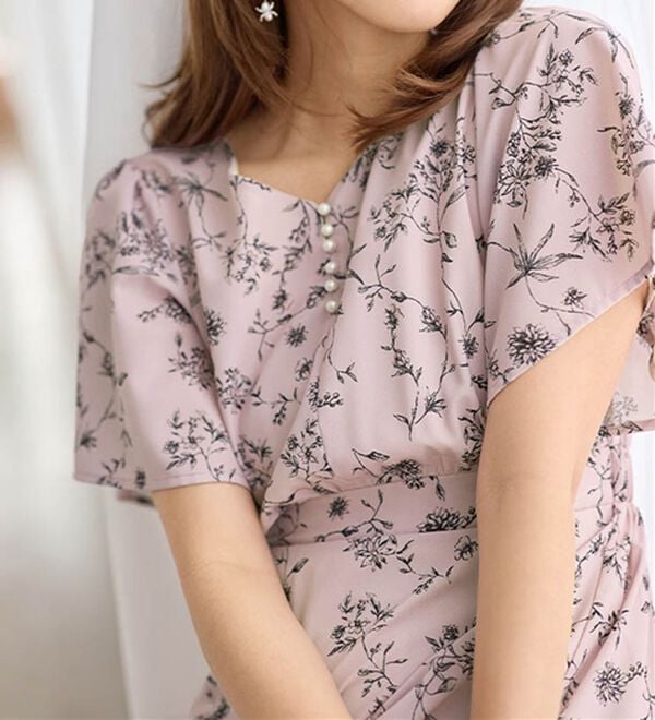 alotta（アロッタ）の「【お客様企画】欲しいが詰まったひんやり花柄ワンピース（プリントワンピース）」｜詳細画像