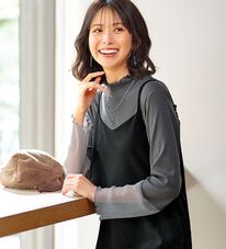 BELLUNA（ベルーナ）の「【2点セット】袖切替プルオーバー付ワンピアンサンブル（その他ワンピース）」