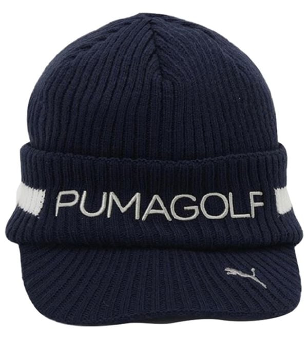 「ゴルフ　ベーシックロゴ　ブリムニットキャップ（メンズ帽子）」｜詳細画像