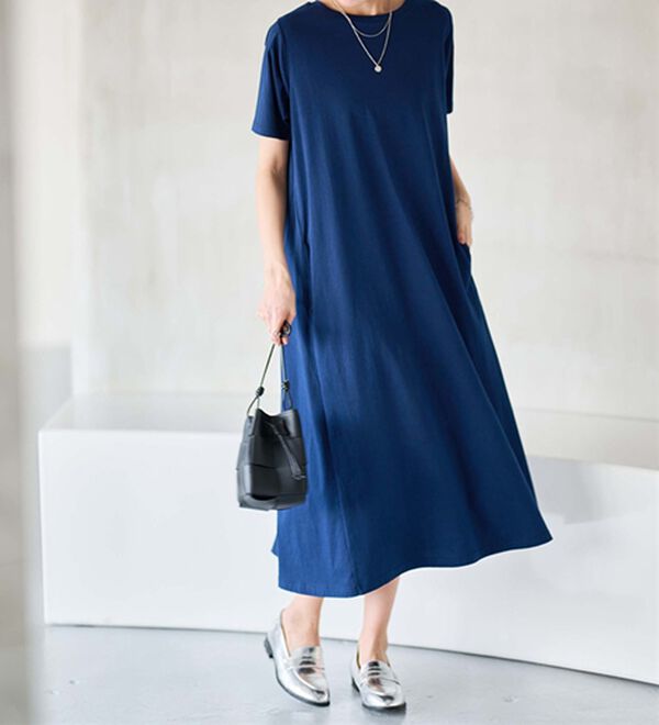 RANAN（ラナン）の「＜ＢＣ＞綿１００％ひんやりポケット付マキシワンピース（その他ワンピース）」｜詳細画像