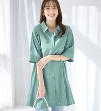 alotta（アロッタ）の「シャツチュニックワンピース（チュニックワンピース）」