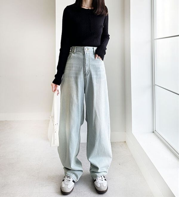 GeeRA（ジーラ）の「美脚魅せカーブデニム（フルレングスパンツ）」｜詳細画像