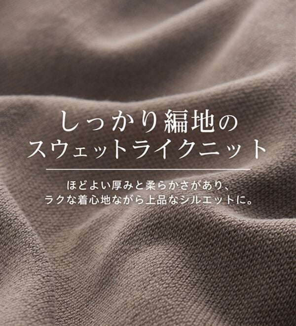 RANAN（ラナン）の「【新色追加】ハーフジップスウェットライクニット（ニット・セーター）」｜詳細画像