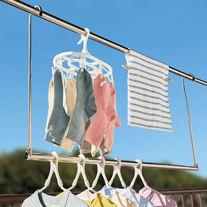 「ステンレス製伸縮サブハンガー（その他日用品・趣味雑貨）」｜詳細画像