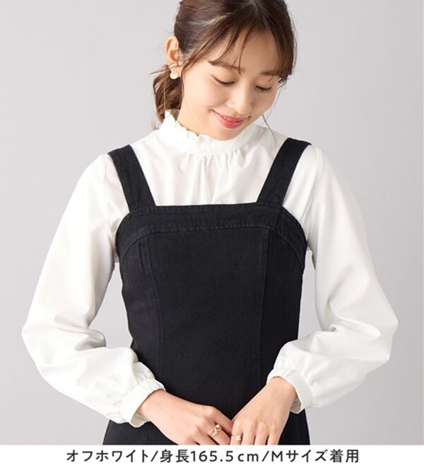 alotta（アロッタ）の「フリル衿ギャザーブラウス（ブラウス）」｜詳細画像