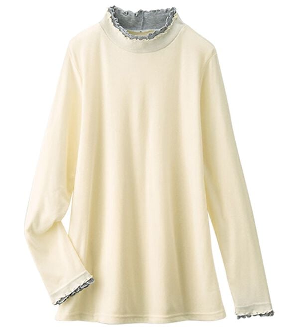 BELLUNA（ベルーナ）の「重ね着風フリル衿プルオーバー（カットソー）」｜詳細画像