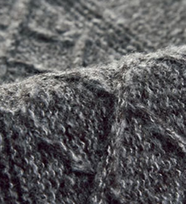 BELLUNA（ベルーナ）の「ミックス調ケーブルニットプルオーバー（ニット・セーター）」｜詳細画像