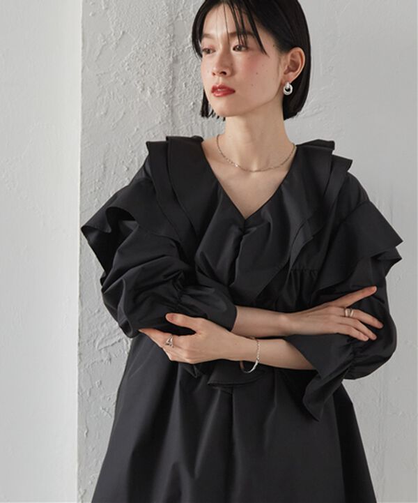 RANAN（ラナン）の「ビッグカラーフリルブラウス（ブラウス）」｜詳細画像